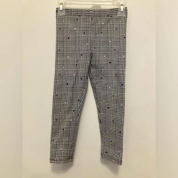 (2) Toddler Girl 5T Pants in Cheetah Print & Houndstooth Patterns, EUC - Picture 2 of 9